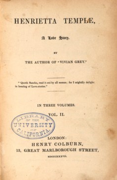 Henrietta Temple, A Love Story vol. 2