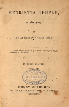 Henrietta Temple, A Love Story vol. 3