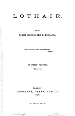 Lothair vol. 2