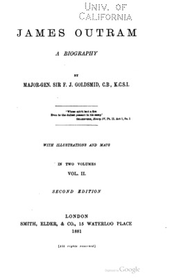 James Outram: A Biography