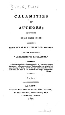 Calamities of Authors