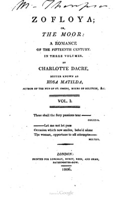 Zofloya; or, The Moor