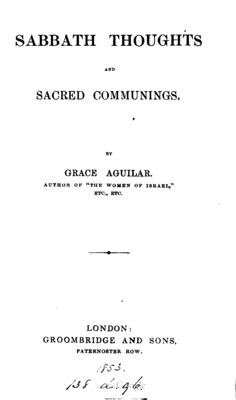 Sabbath Thoughts and Sacred Communings