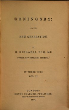Coningsby, or, The New Generation vol. 2